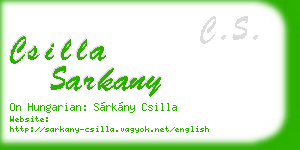 csilla sarkany business card
